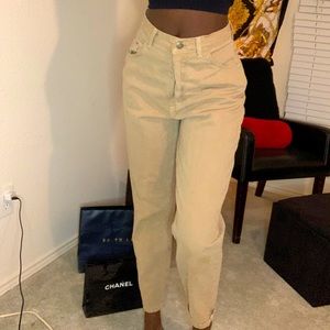 Tan mom jeans